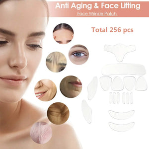 Face Wrinkle Patches - Skincare Pads to Smooth Eye, Mouth, Forehead - Clear Anti-Wrinkle Treatment for Overnight Lift - Train Facial Muscles to Reduce Fine Lines, Frown Lines, Smile Lines MuzooyBeauty